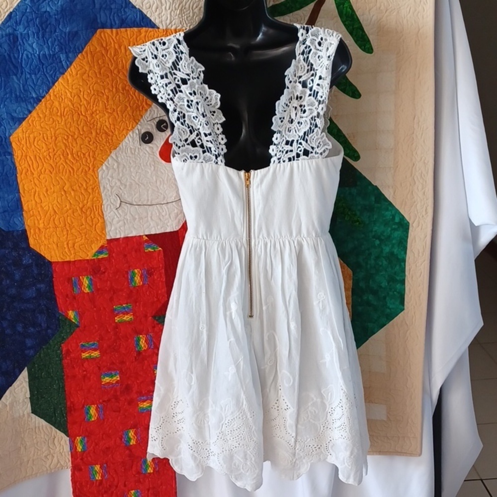 Southern Fried Chicks | White Eyelet Dress - Picture 5 of 9